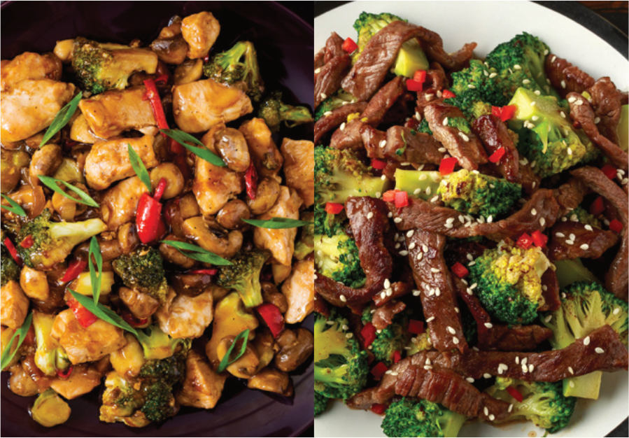 Stir fry meat packs